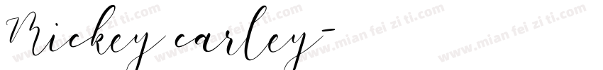 Mickey carley字体转换